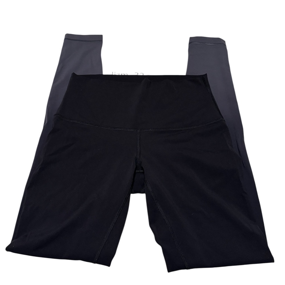 Lululemon Black and Gray Ombré High-Waisted Leggings